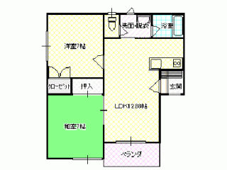 メゾンサンライズABA棟の間取り