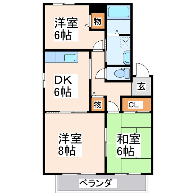 レーベンパレス平成の間取り