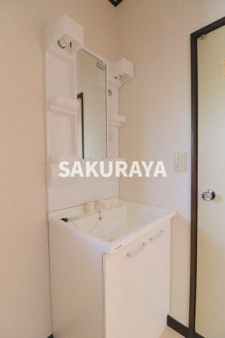 洗面設備　2023年11月撮影。