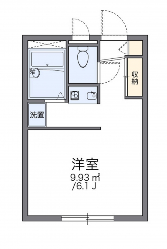 【レオパレスミレニアムの間取り】