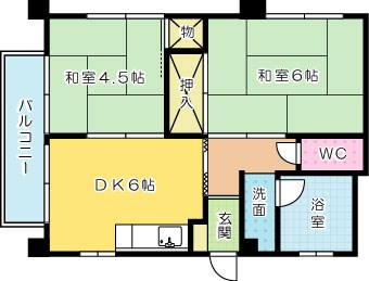 太陽マンションの間取り