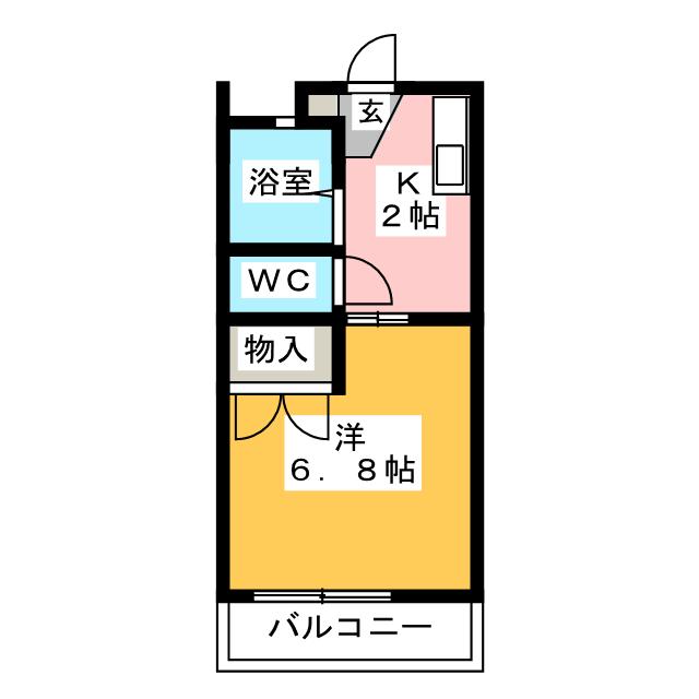 サンレモクイーンＢ棟の間取り