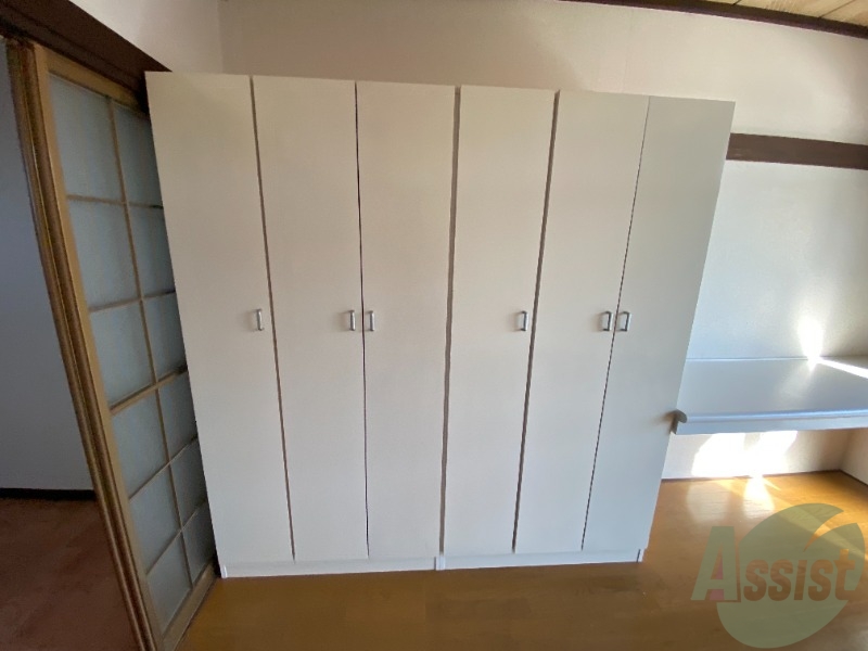 収納　ここに収納があります。収納があると部屋が広く使えます。