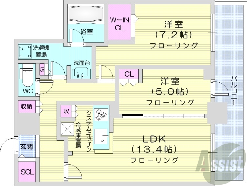 【ONE札幌ステーションタワーの間取り】