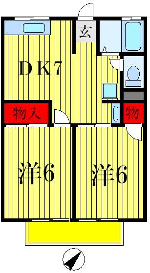 シティハイムサンライズＡ_間取り_0