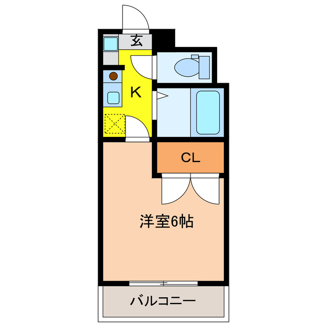 浜松市中央区尾張町のマンションの間取り