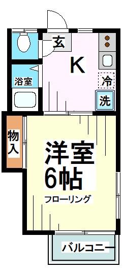 東京都世田谷区桜上水１（アパート）の賃貸物件の間取り