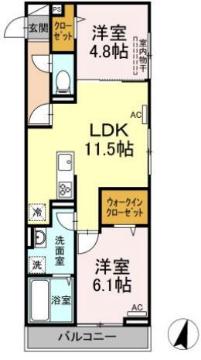 D-roomあおばの間取り