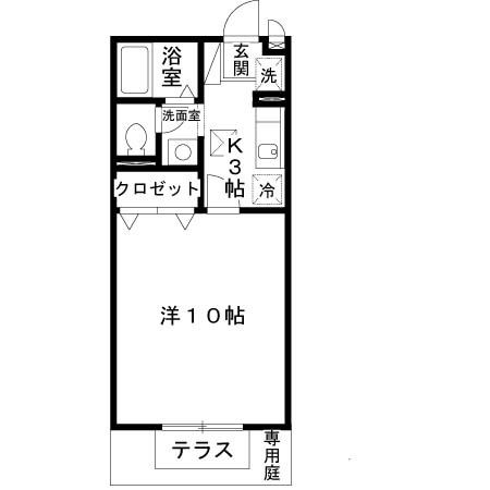 アムール西桂　A棟の間取り