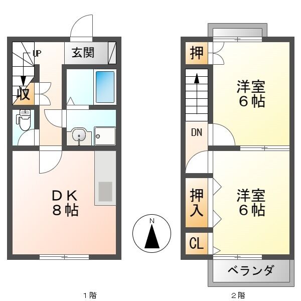 CASA気噴の間取り