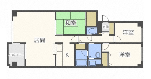 びなすひばりが丘２６の間取り