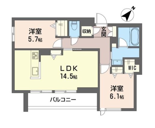 アンソレイユの間取り