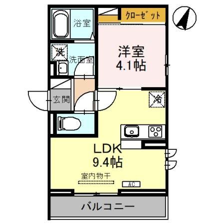 さいたま市浦和区北浦和のアパートの間取り