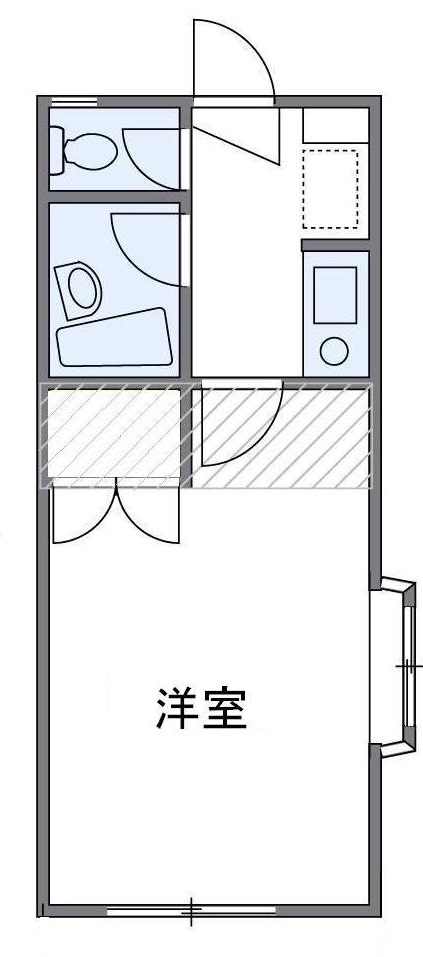 コーポラス新富の間取り