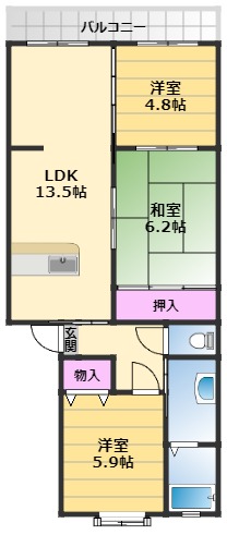 サンモール中井の間取り