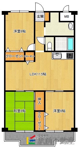 シーサイドアベニュー古賀の間取り