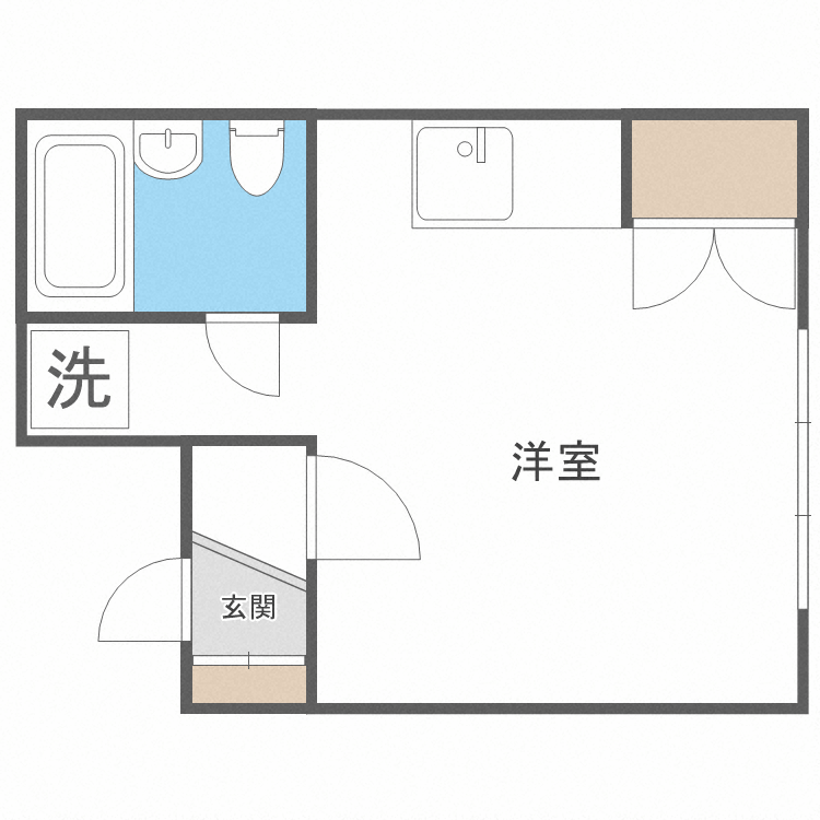 札幌市中央区南五条西のマンションの間取り