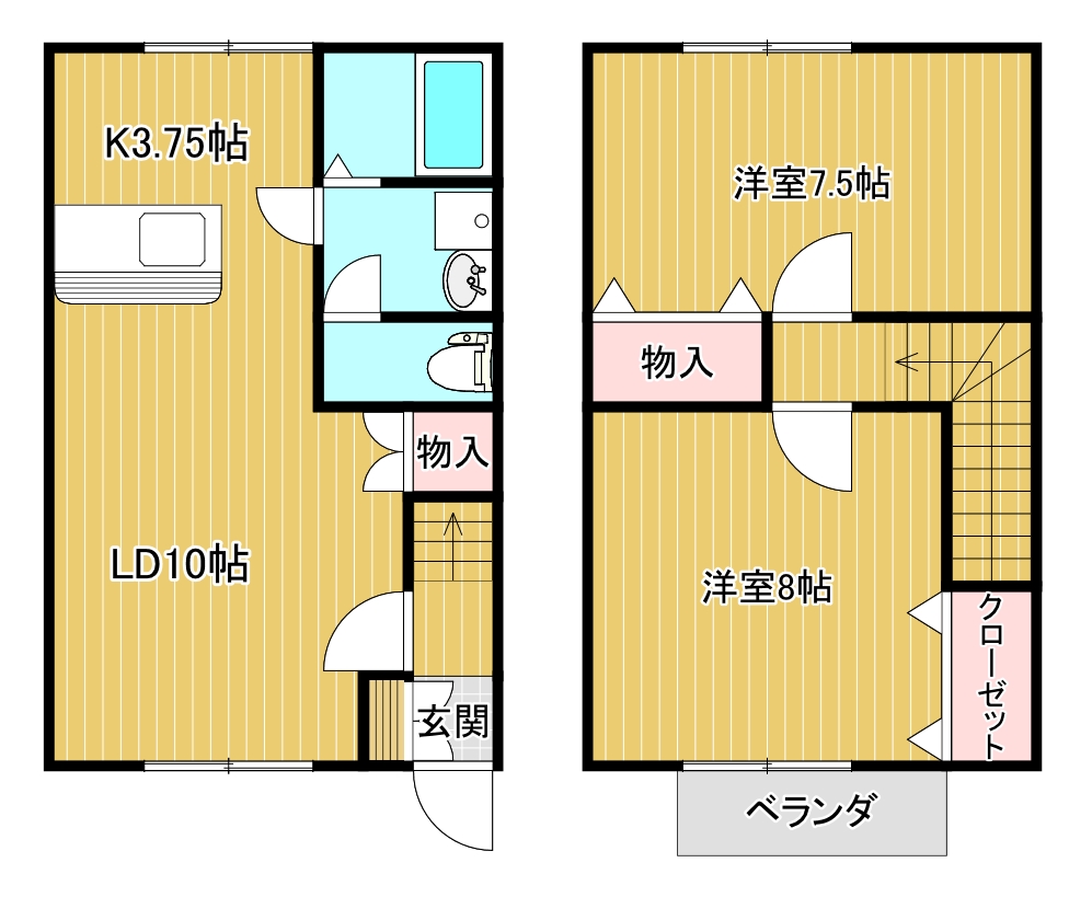 グラントム新和Iの間取り