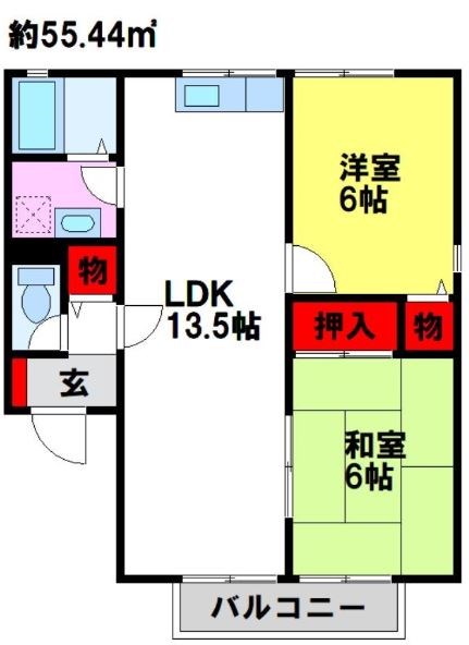 グリーンヒルズ三国が丘の間取り