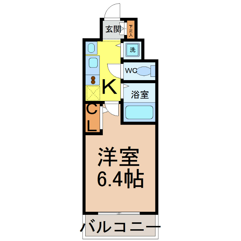 名古屋市西区名駅のマンションの間取り