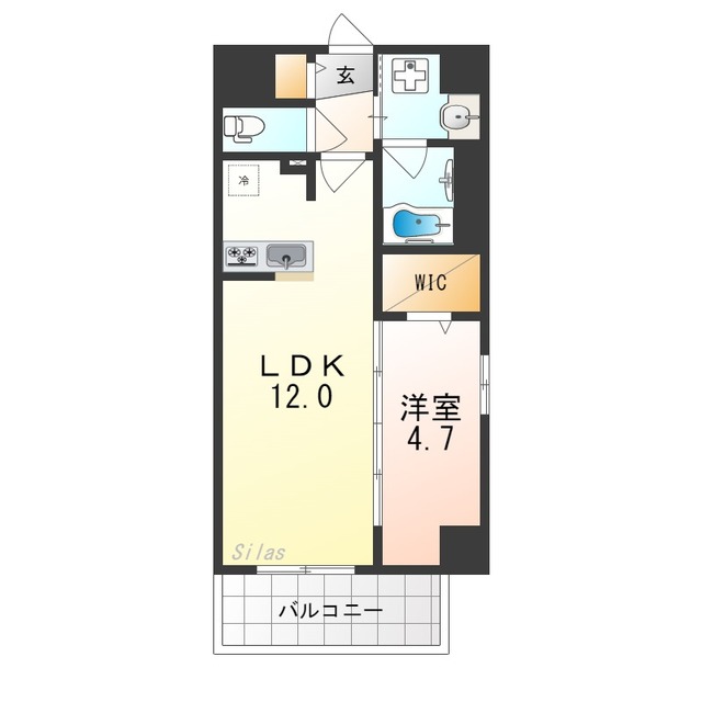 堺市堺区向陵東町のマンションの間取り