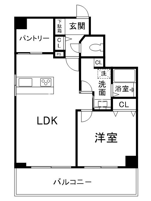 パインフィールド二条城の間取り