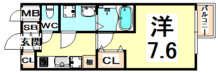 シエテ杭瀬南の間取り