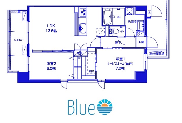 横浜市港北区新横浜のマンションの間取り