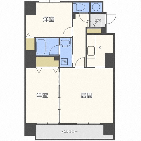 ビッグパレス南５条の間取り