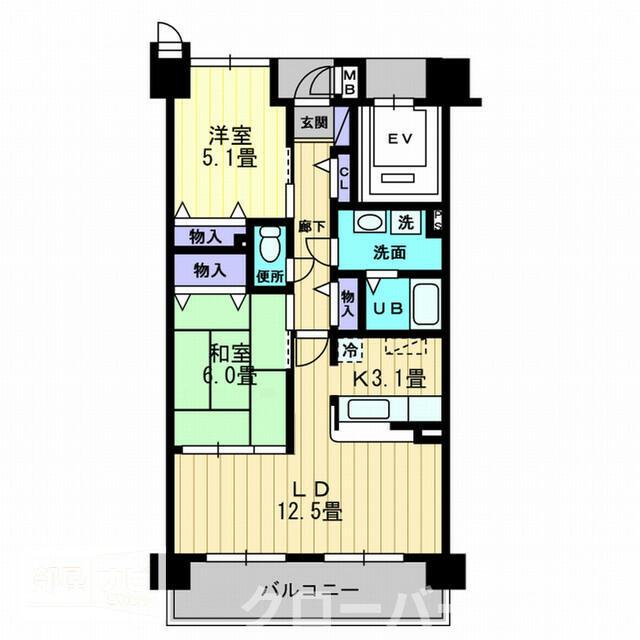 ルミナスＭＩＺＵＨＯ京町の間取り