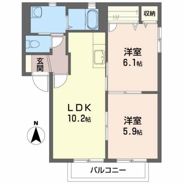 シャーメゾン・バッハの間取り