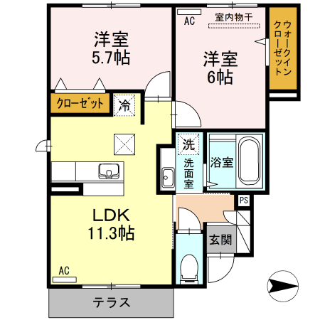 フロレスタの間取り