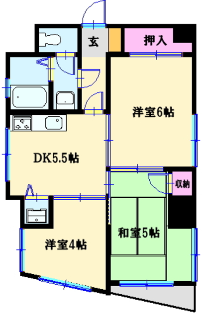 アーバンハイツ新倉の間取り