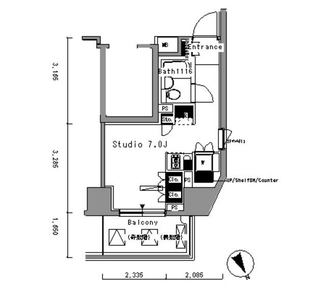 【板橋区板橋のマンションの間取り】