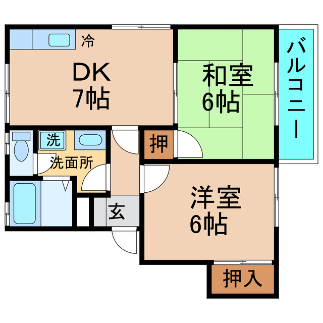 メゾンドリビエールの間取り