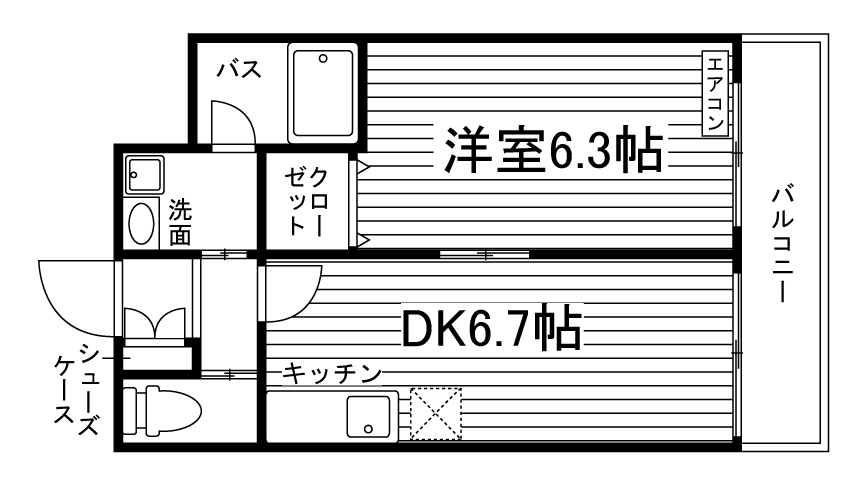 リタフォレッセ（本館）の間取り