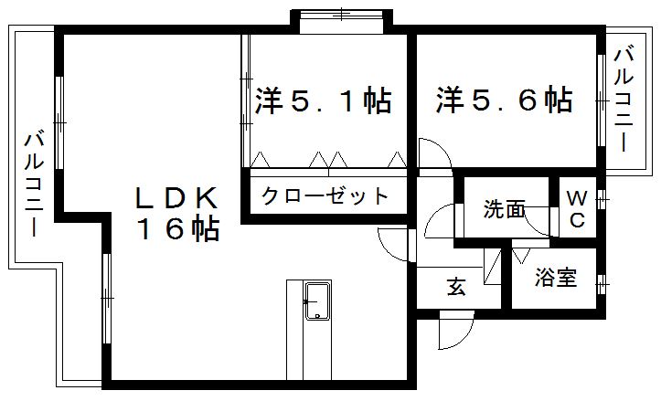 マンションアカンサスIの間取り