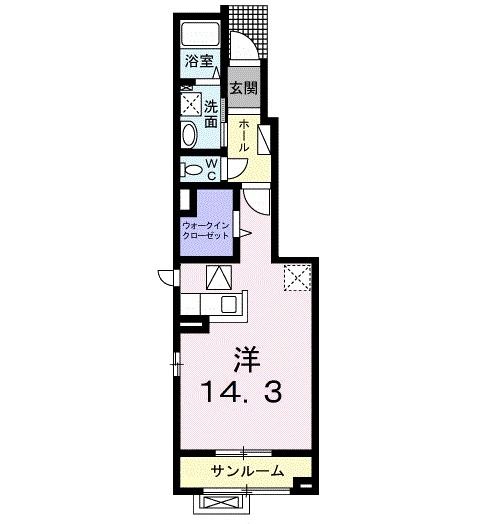 河北郡内灘町字向粟崎のアパートの間取り