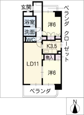 グランコート国府宮の間取り