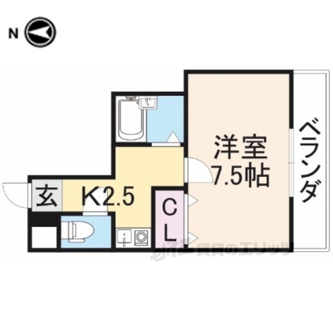 枚方市招提南町のマンションの間取り