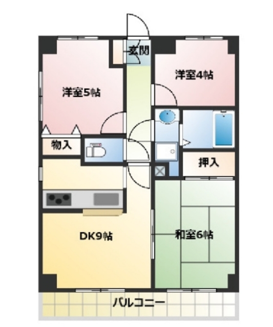 スカイビュウ11の間取り