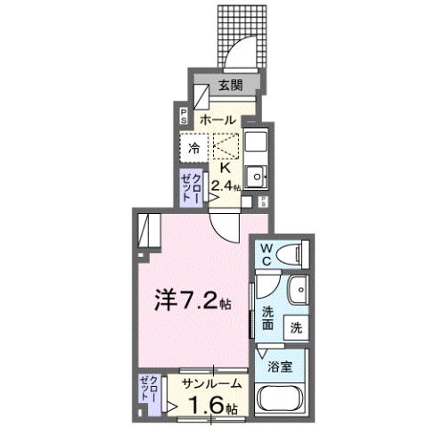 バル　リヴィエールの間取り