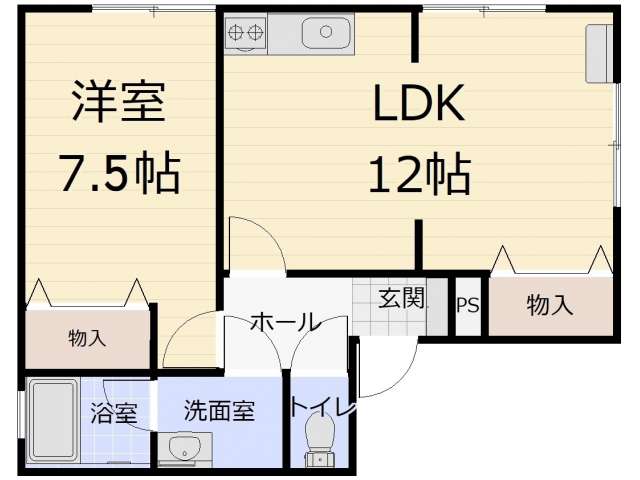 プティソールの間取り