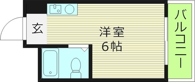 大阪市城東区関目のマンションの間取り