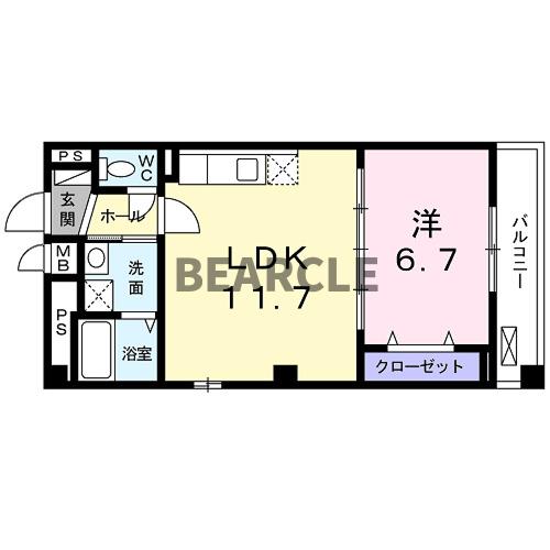 アネックス久我の杜五番館の間取り