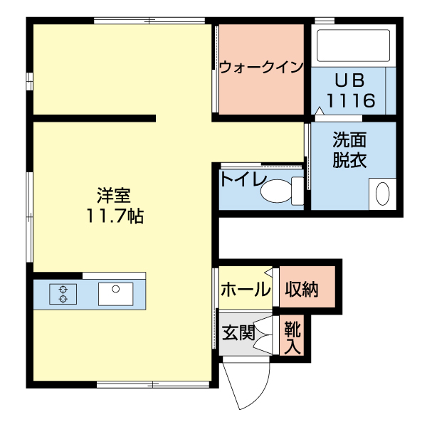 キュア学校町の間取り