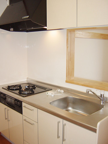 キッチン　3口コンロシステムキッチン
