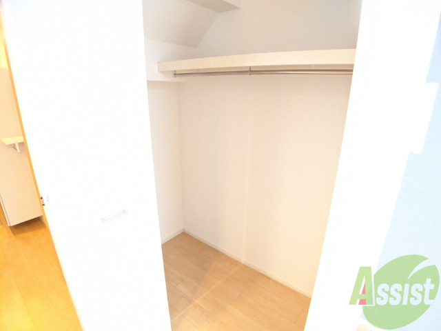 収納　収納場所です。お洋服やお荷物はこちらへどうぞ。