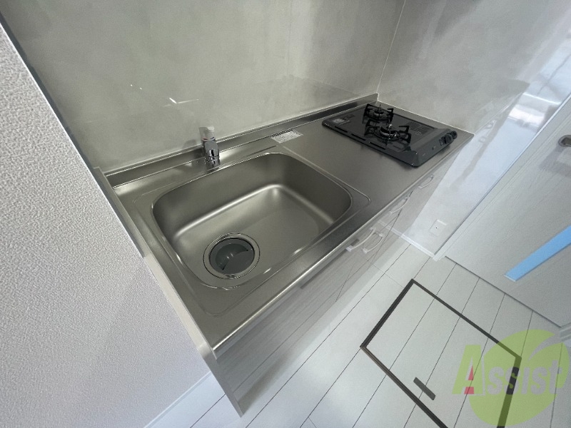 キッチン　キッチンはガスの２口コンロになっております。