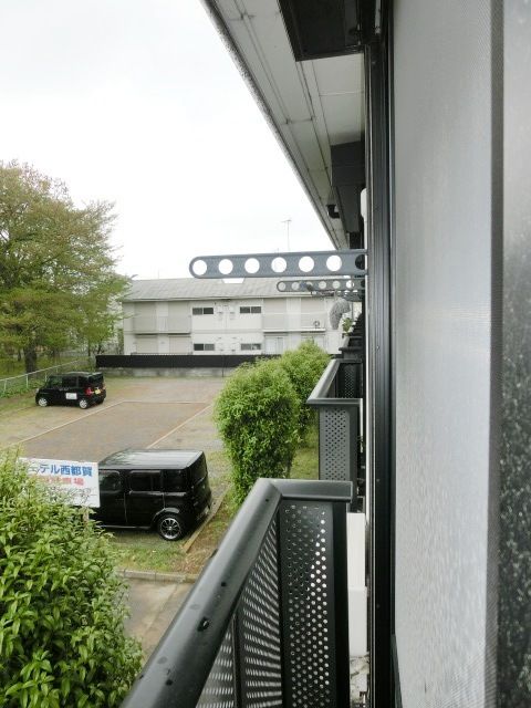 バルコニー　洗濯物もしっかり干せます。